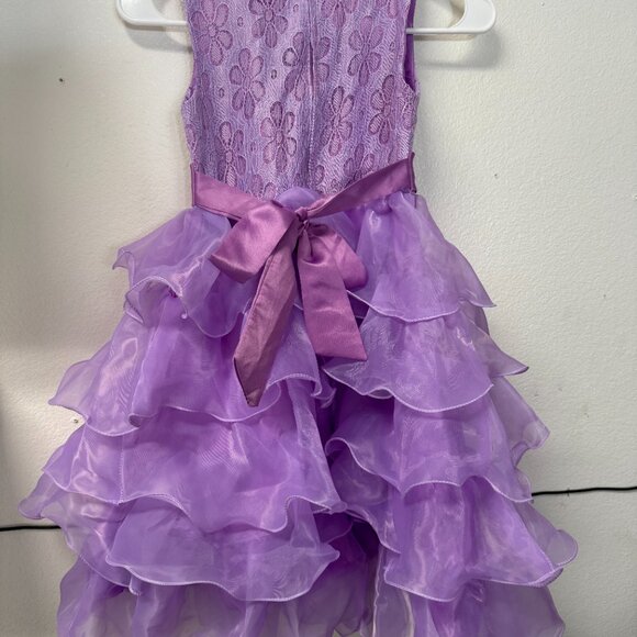 Unk Brand Purple Dress Size 7 Little Girls Formal Party Cosstume - Picture 3 of 8
